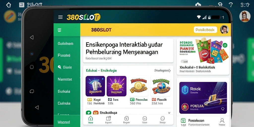 Tampilan antarmuka 380SLOT yang interaktif dan informatif.