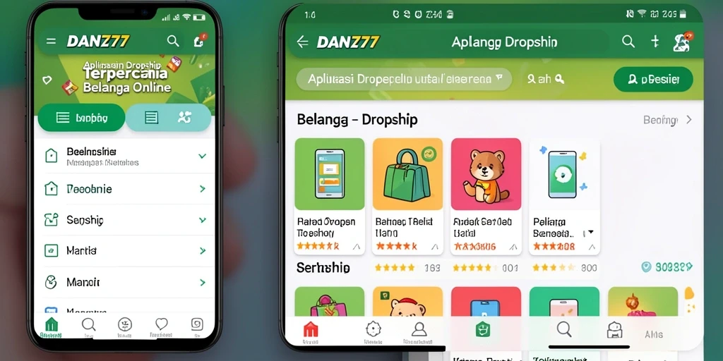 Tampilan antarmuka DAN777 yang intuitif untuk belanja Dropship.