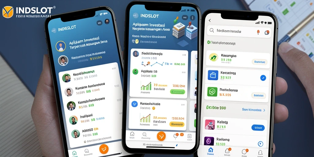 Tampilan antarmuka aplikasi Investasi INDSLOT yang modern dan intuitif.