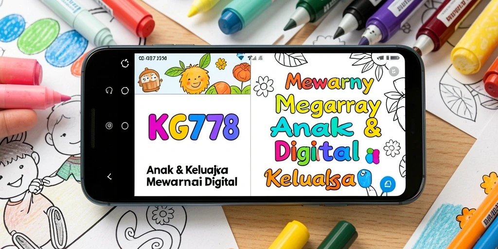 Tampilan antarmuka pengguna KG778 dengan pilihan warna dan gambar.