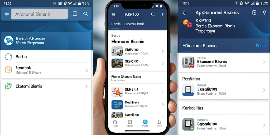 Tampilan antarmuka KPK100 yang sederhana dan informatif.