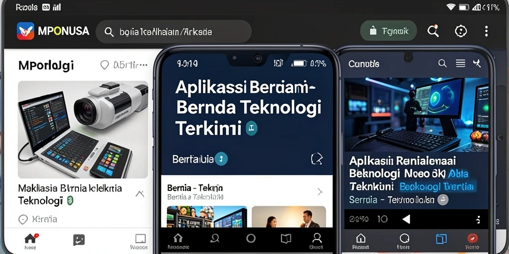 Antarmuka MPONUSA yang modern dan informatif.