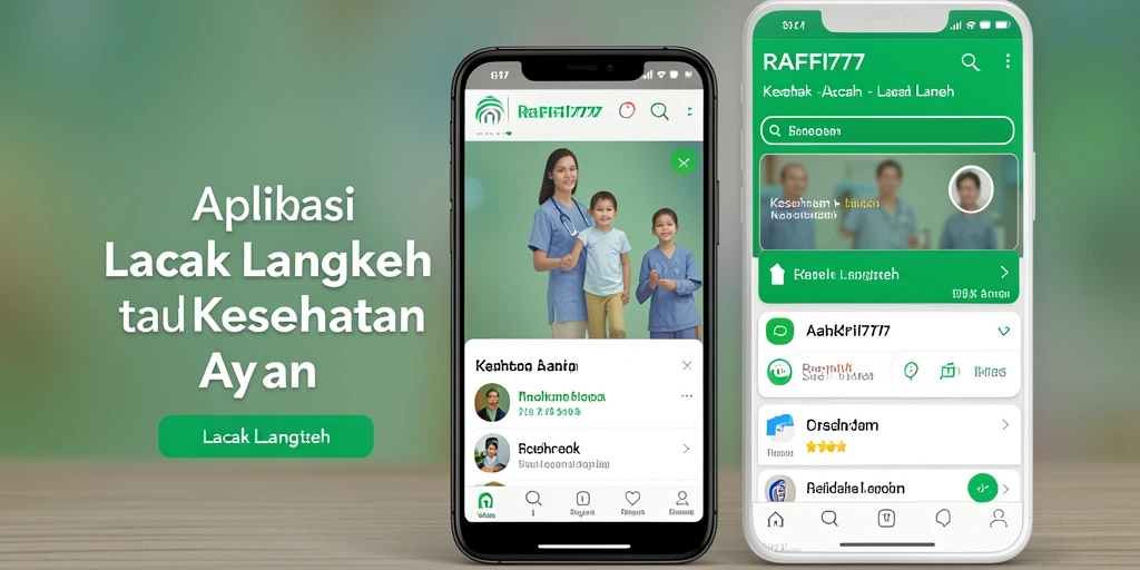 Screenshot antarmuka RAFFI777 yang menunjukkan fungsi Lacak Langkah.
