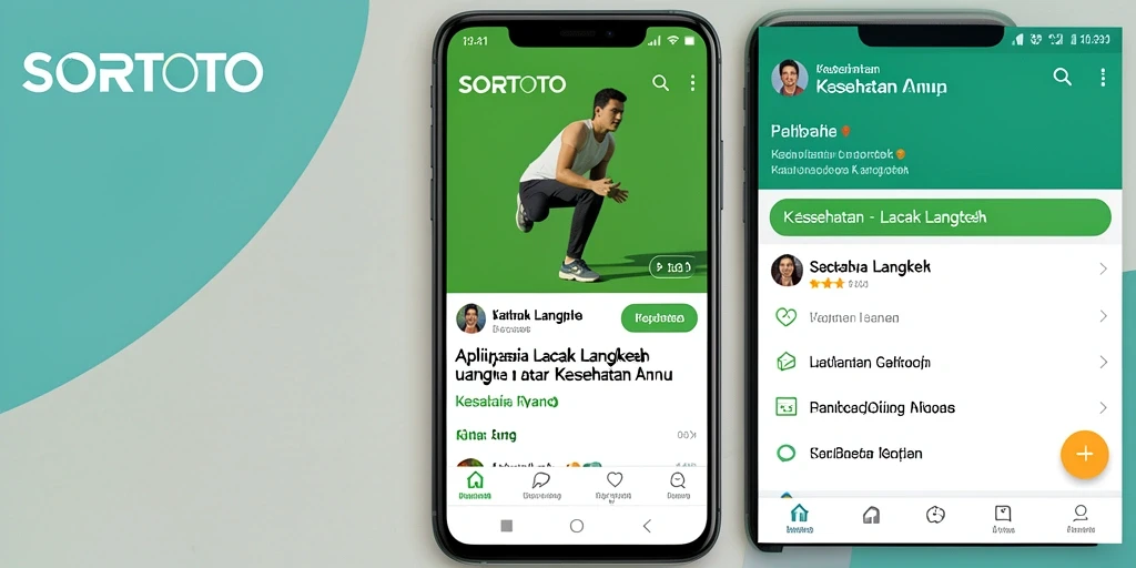 Antarmuka SORTOTO menampilkan statistik lacak langkah dengan jelas.
